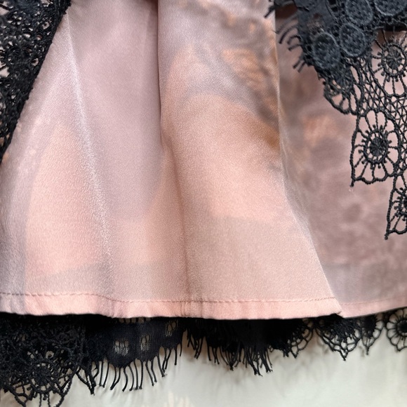 Boutique Moschino Floral Lace Sleeveless Dress in Black/Nude - Size 4 Aeffe NWT - Picture 4 of 16